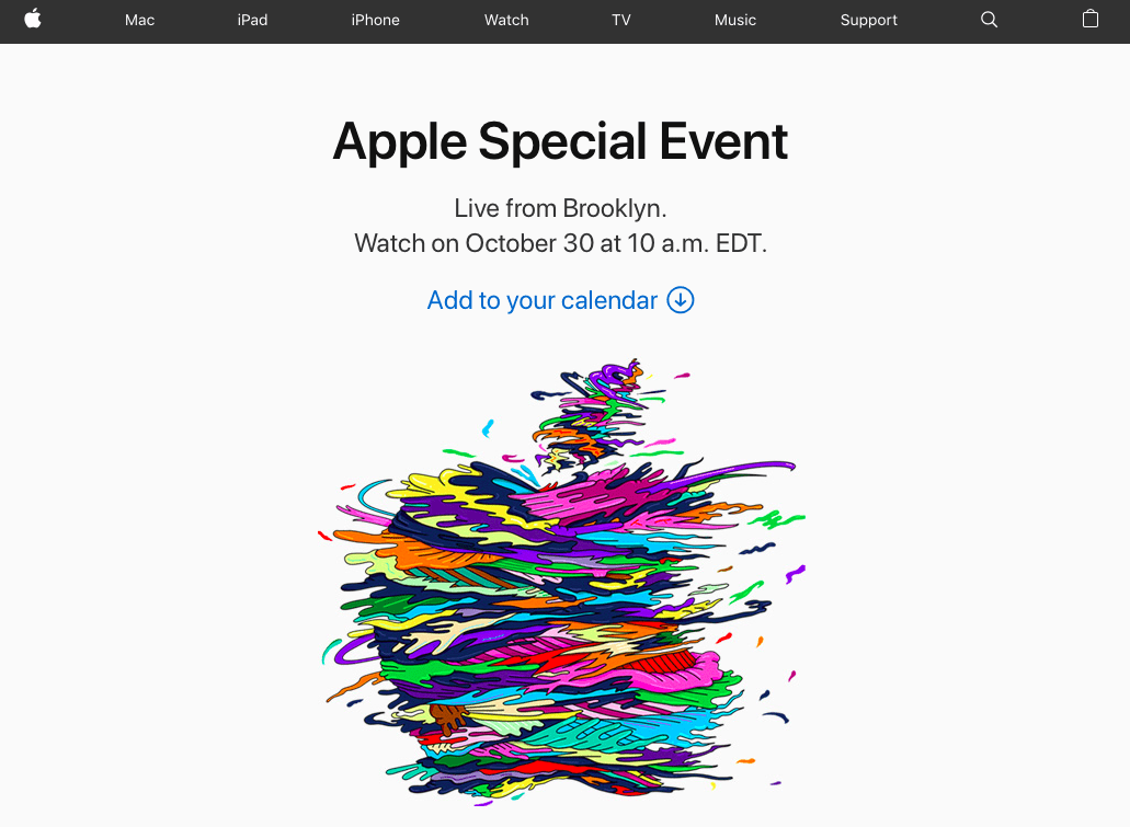 Apple invites media to special October 30 event Apple Must