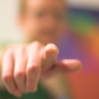 Pointing finger