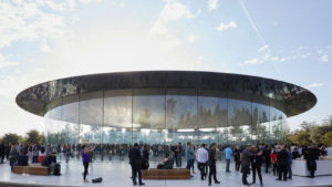 A picture of the Steve Jobs theater