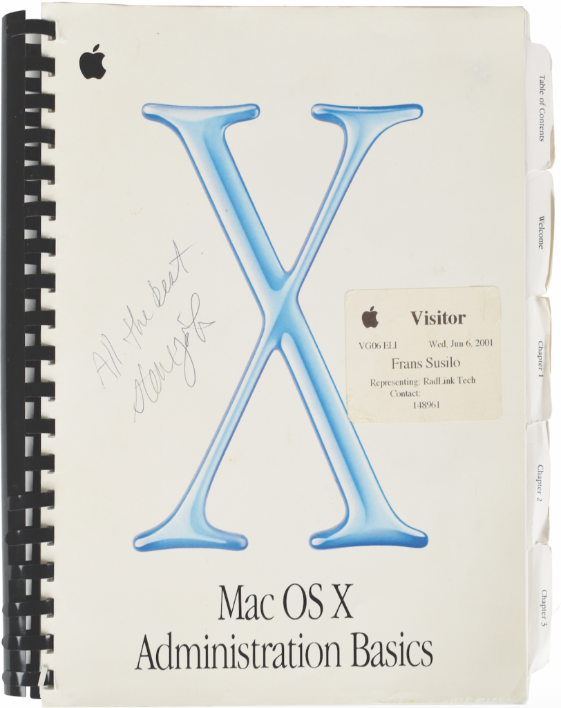 Steve Jobs signed