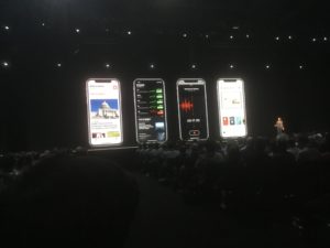 iOS 12 on phones at WWDC