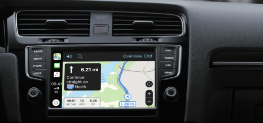 The CarPlay interface