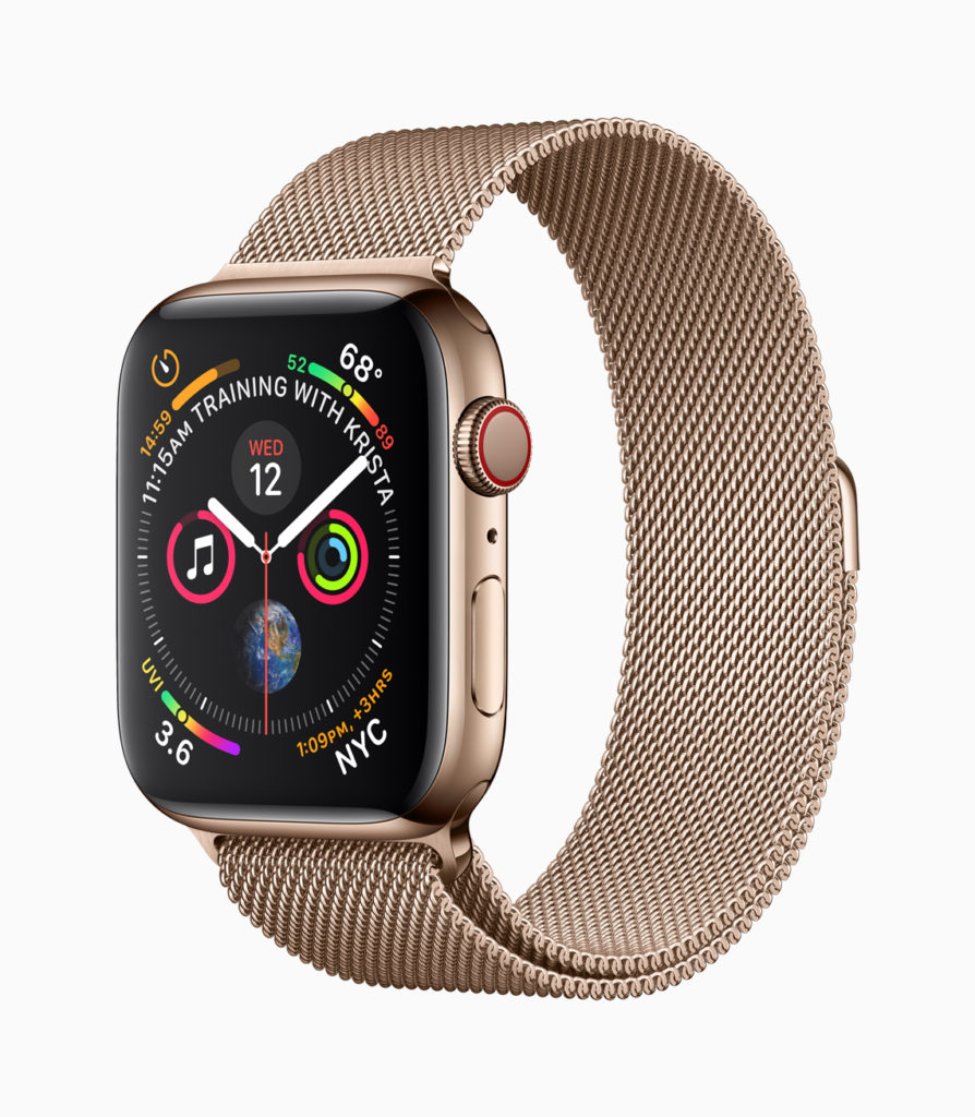 Apple Watch Series 4 in gold