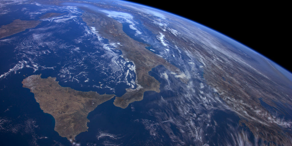 A NASA image of earth from space
