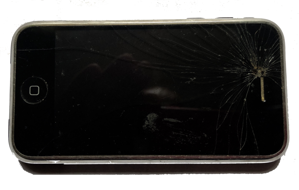 Smashed iPhone