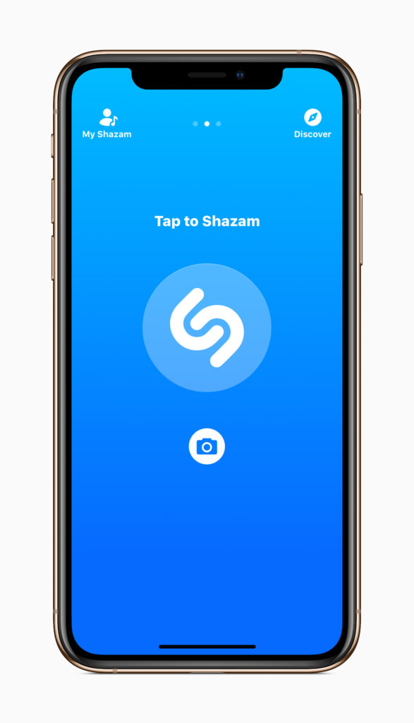 Shazam on iPhone