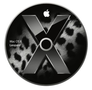 The Mac OS X Leopard installation disk