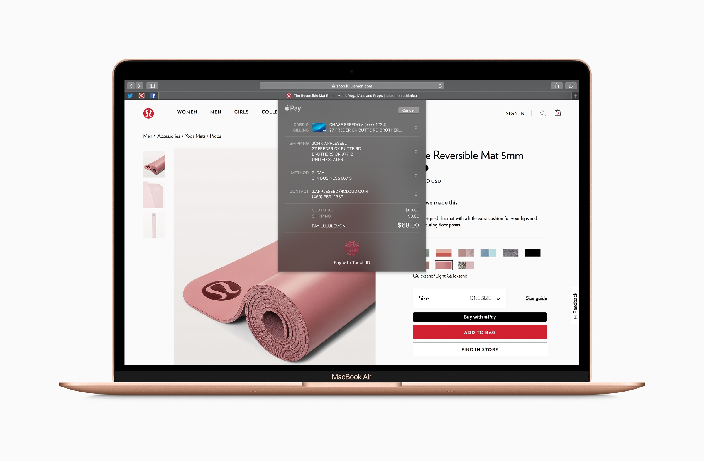 sensor touch id macbook air