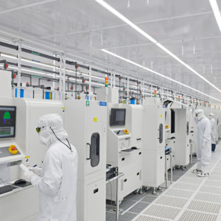 Finisar employees making sensors