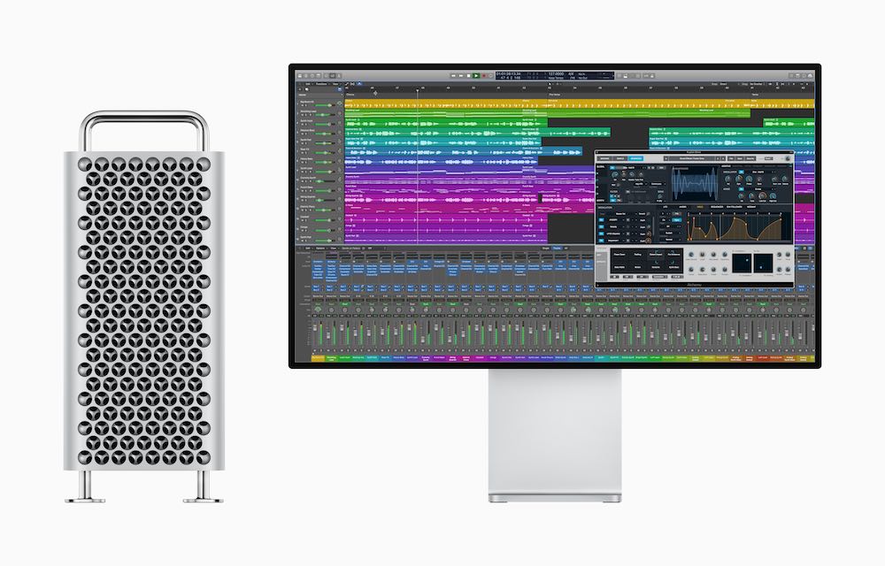 An image of Logic X running on a Mac Pro