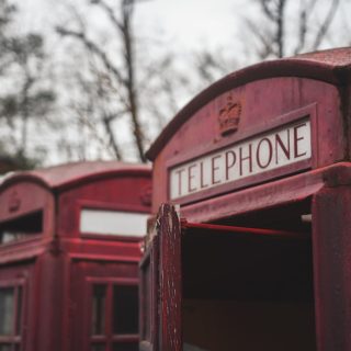 Vintage phone box