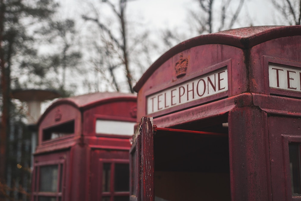 Vintage phone box