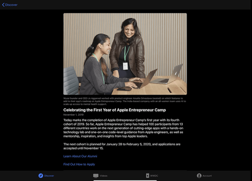 AppleDeveloperApp