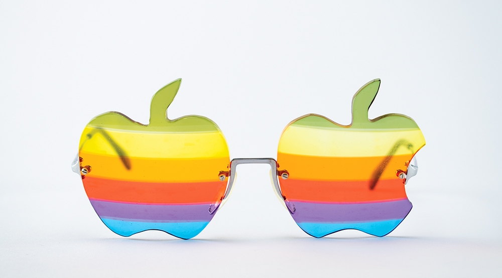 Next year you'll watch them on these. Well, not precisely, but Apple glasses all the same