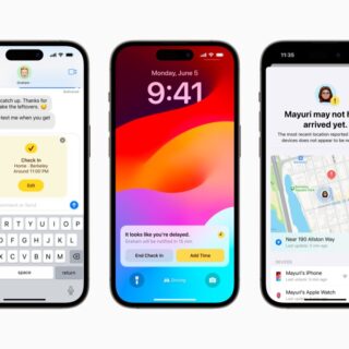 Check In windows on iPhone in action