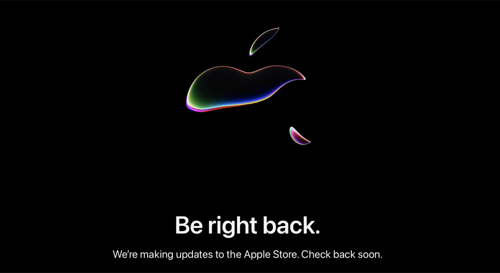 Apple online store message