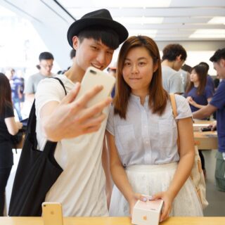 A decade ago at Apple Causeway Bay, Hong Kong